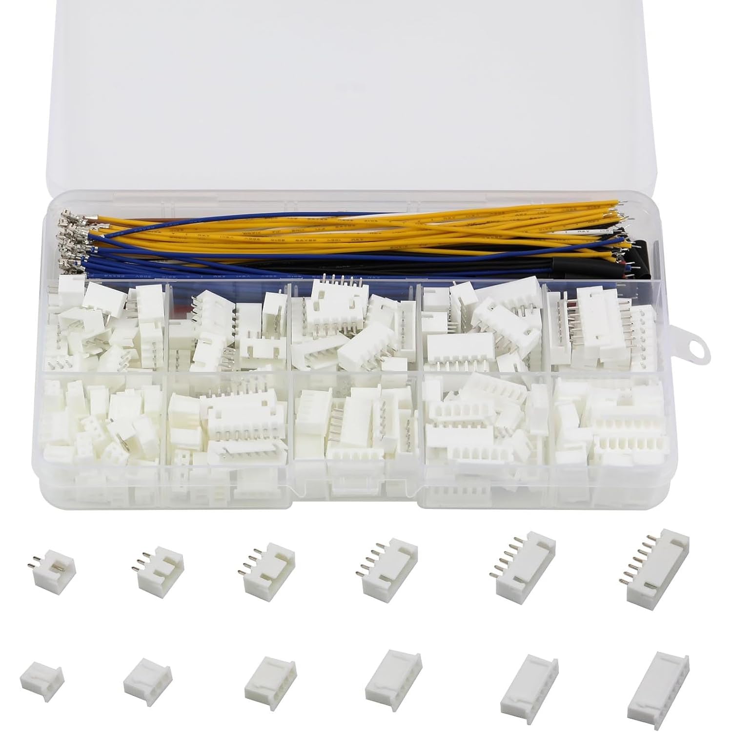 Amazon.co.jp: PENGLIN 291個 JST-XH 2.54mm コネクタキット 22AWG